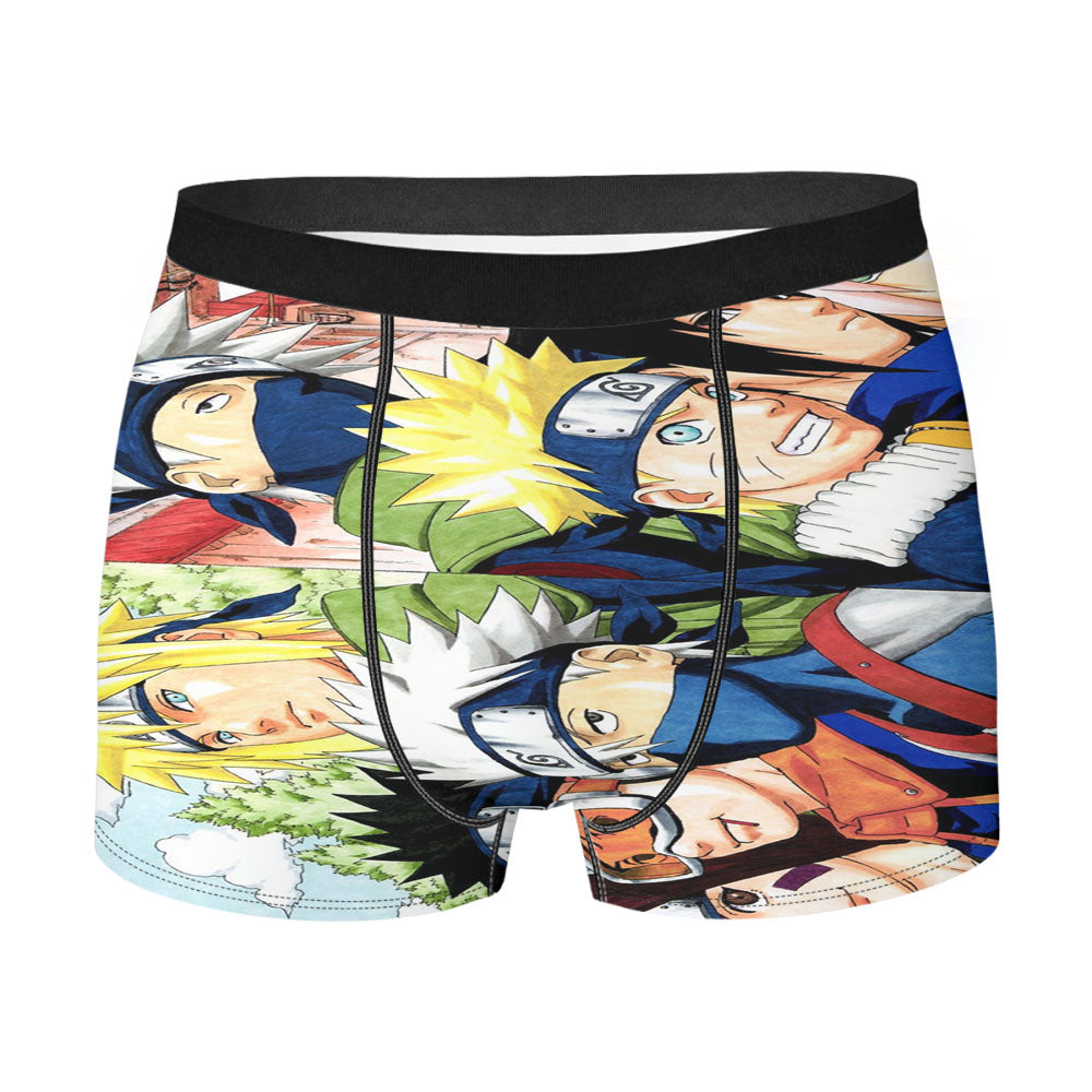 Naruto Cartoon Cover Movies Men'S Boxer Briefs