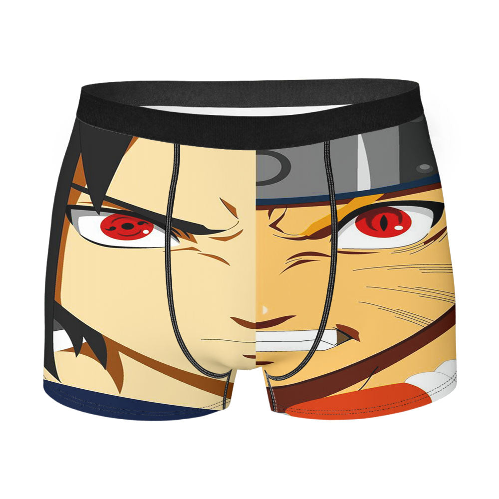 Naruto Vs Sasuke Rage Men'S Boxer Briefs