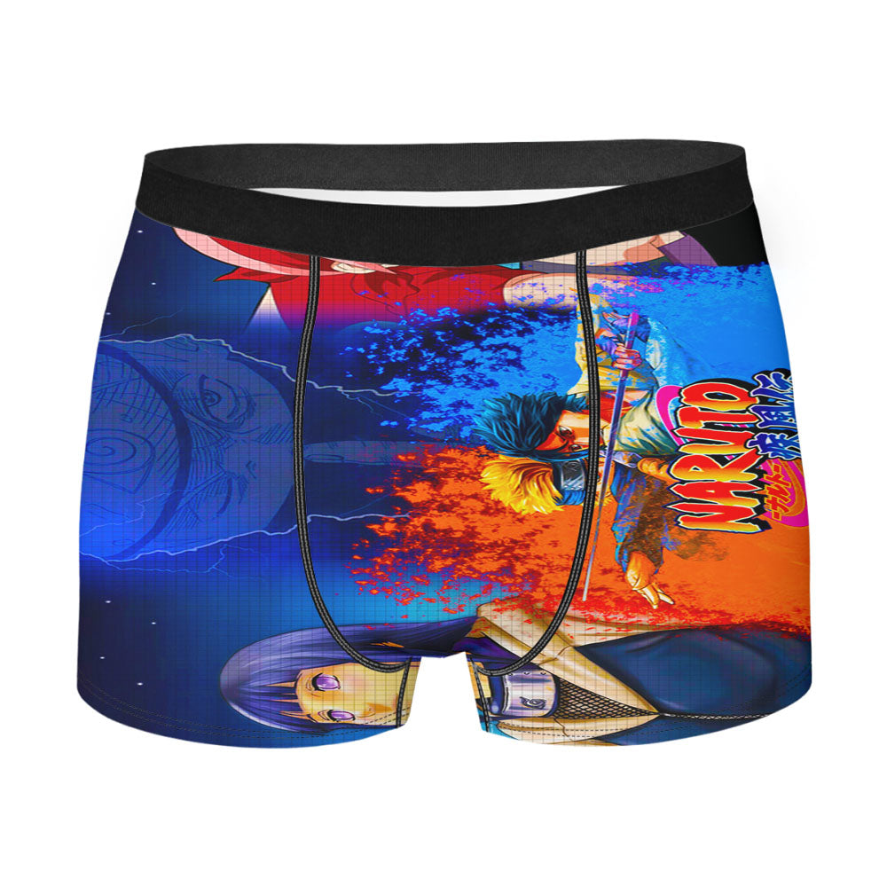 Naruto Vs Sasuke Rival Men'S Boxer Briefs