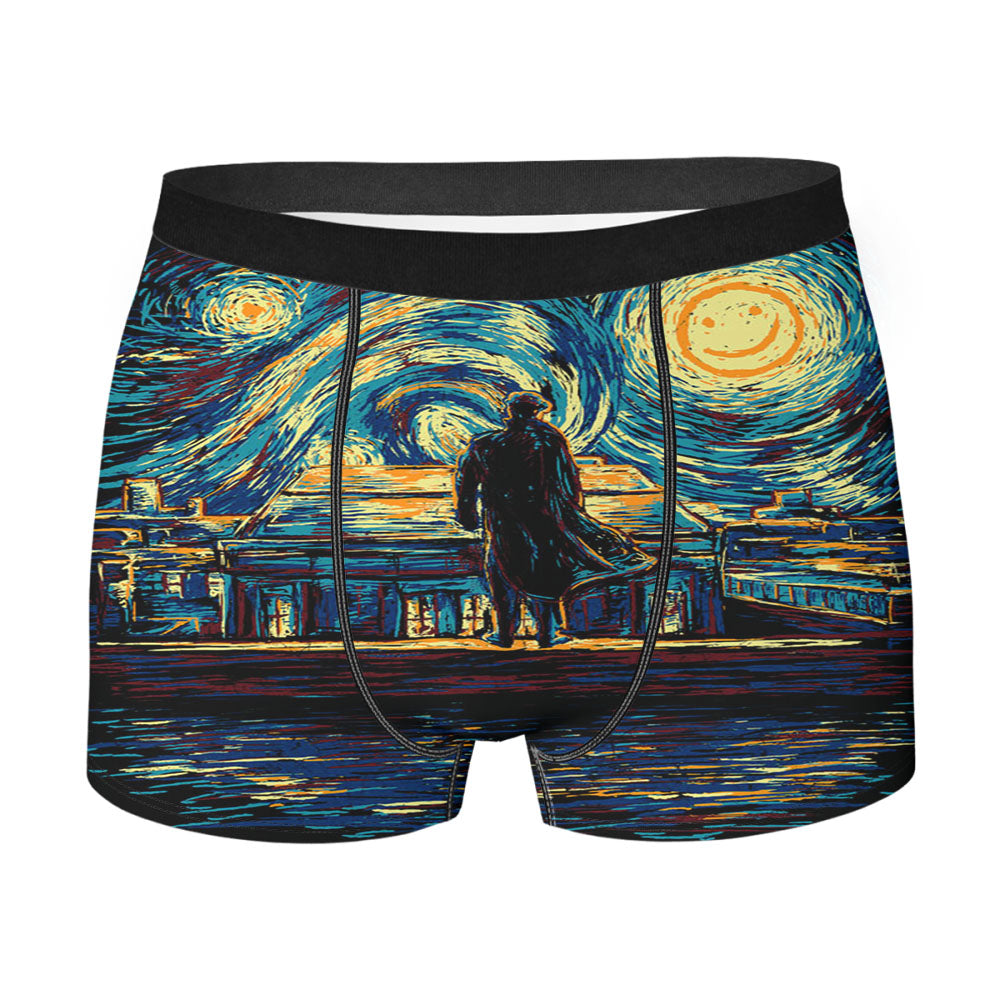Sherlock Holmes Vangogh Starry Night Men'S Boxer Briefs