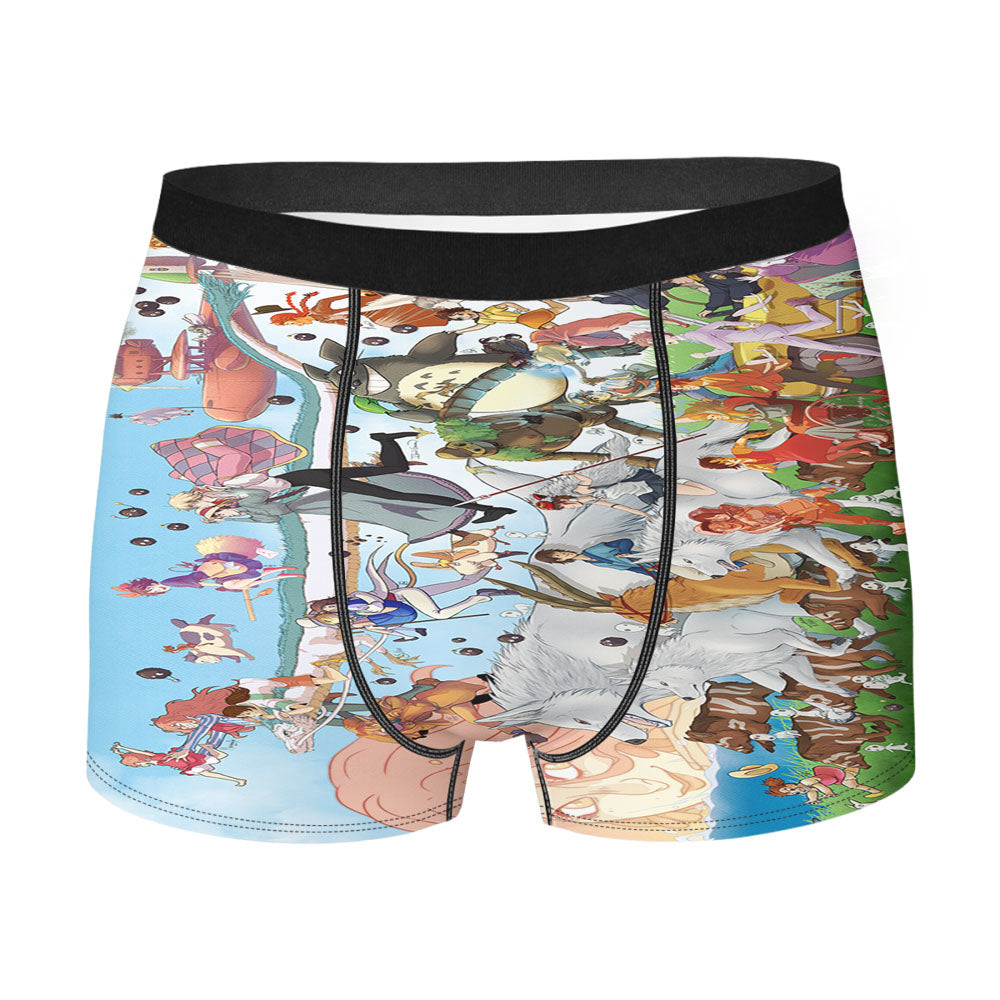Studio Ghibli Characters Men'S Boxer Briefs