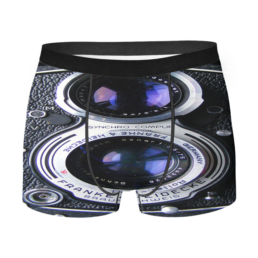 Vintage Camera Rolleiflex Dual Lens Men'S Boxer Briefs