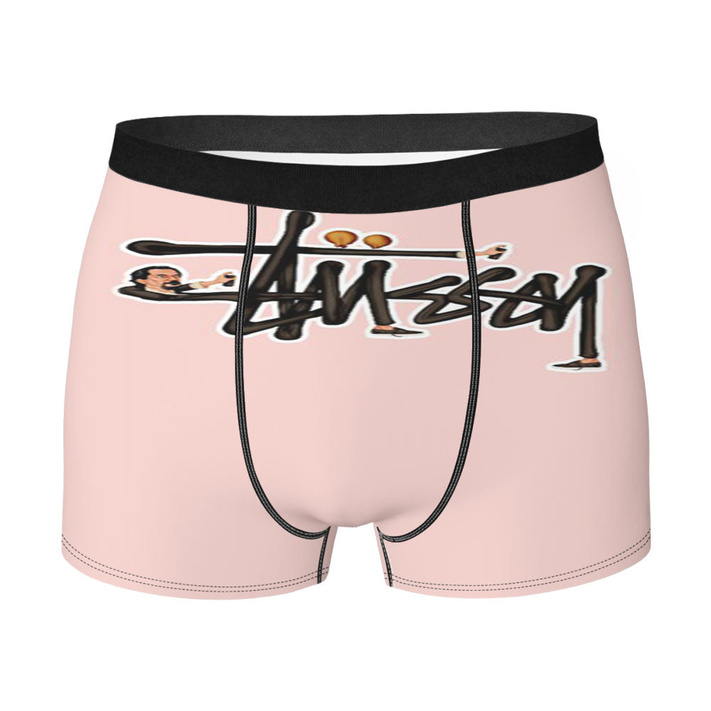 Vintage Stussy Logo Men'S Boxer Briefs