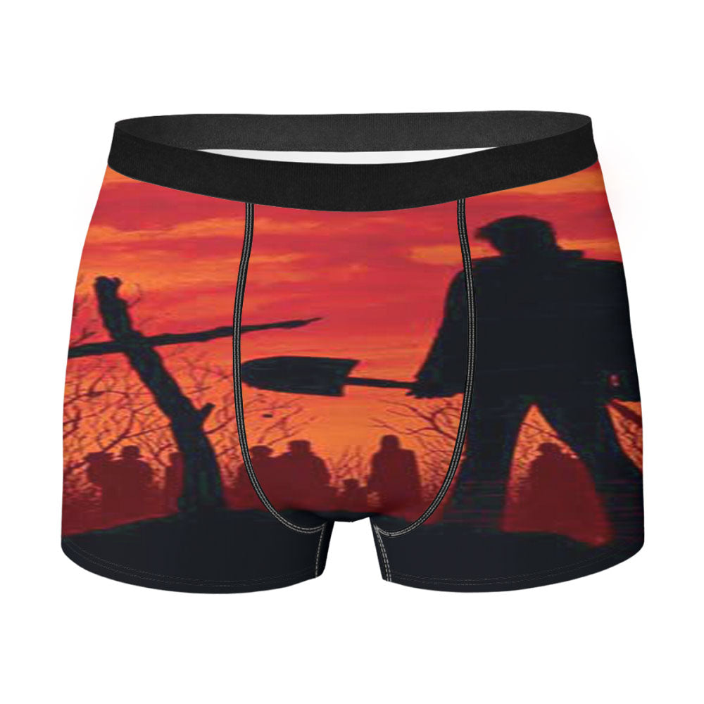 Walking Dead Orange Sky Cross Men'S Boxer Briefs