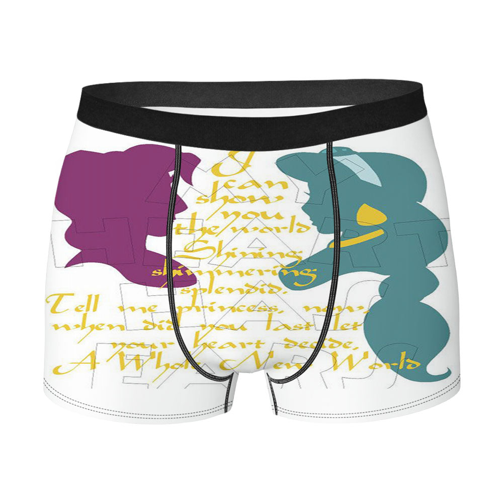 Aladdin And Jasmine Love Quotes Men'S Boxer Briefs