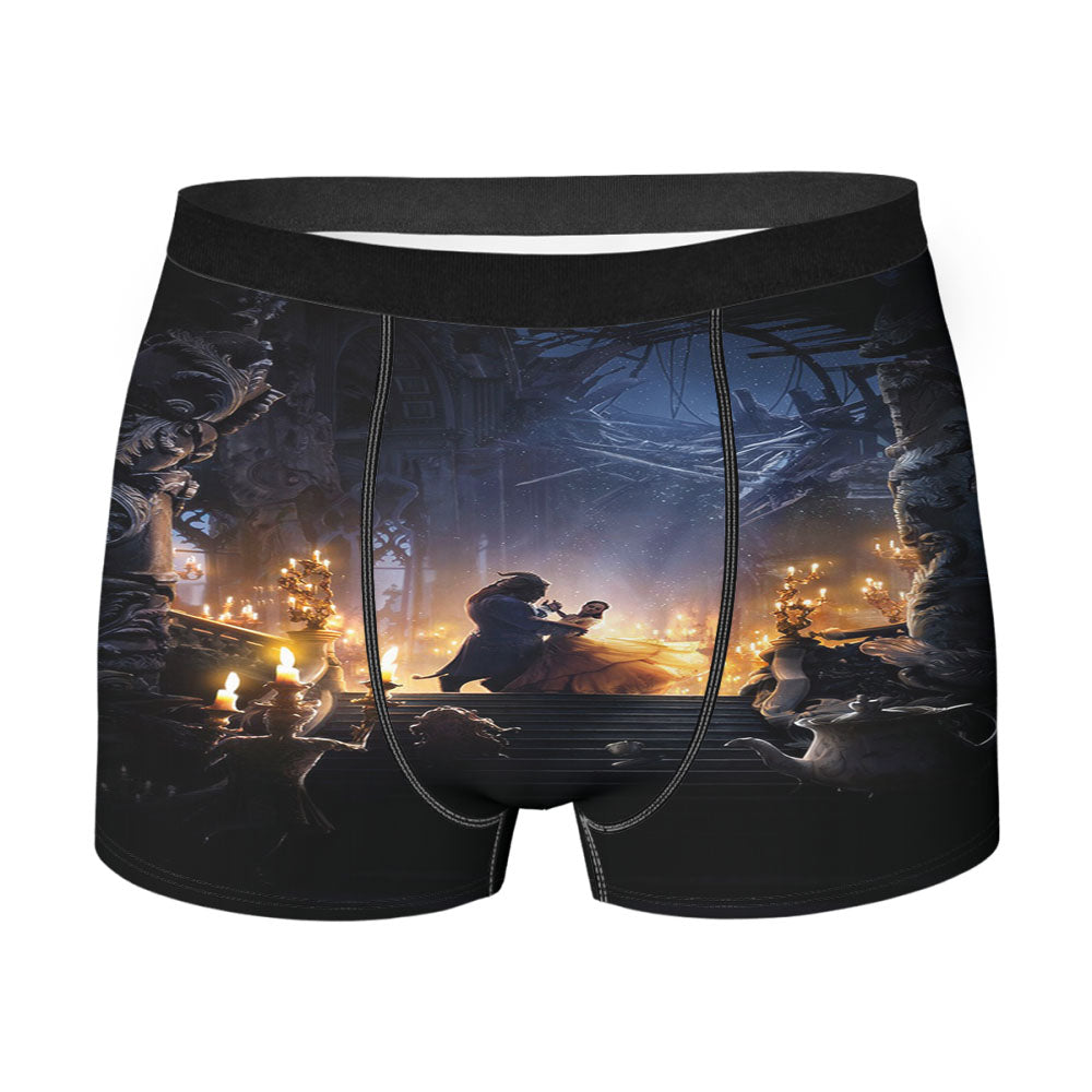 Beauty And The Beast Dancing Men'S Boxer Briefs