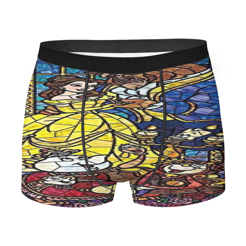 Beauty And The Beast Glass Men'S Boxer Briefs