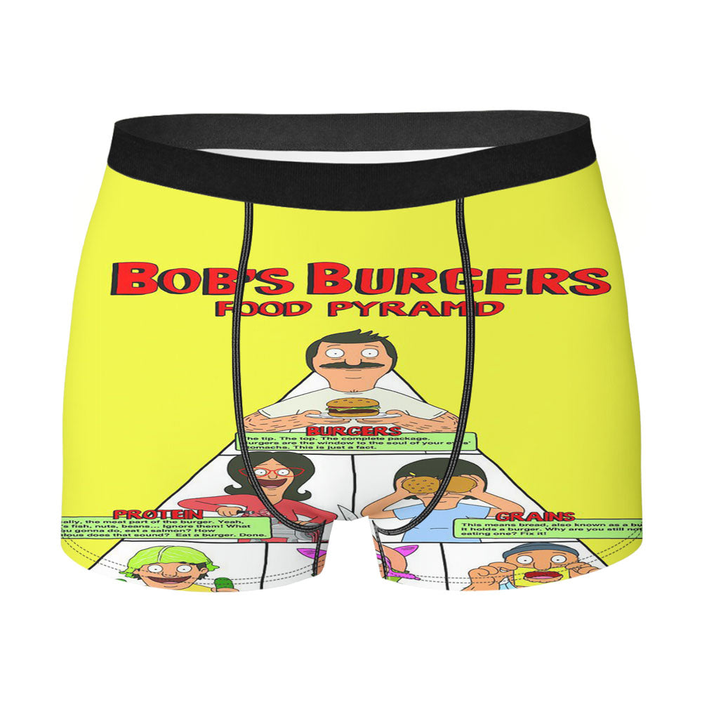 Bobs Burgers Food Pyramid Men'S Boxer Briefs