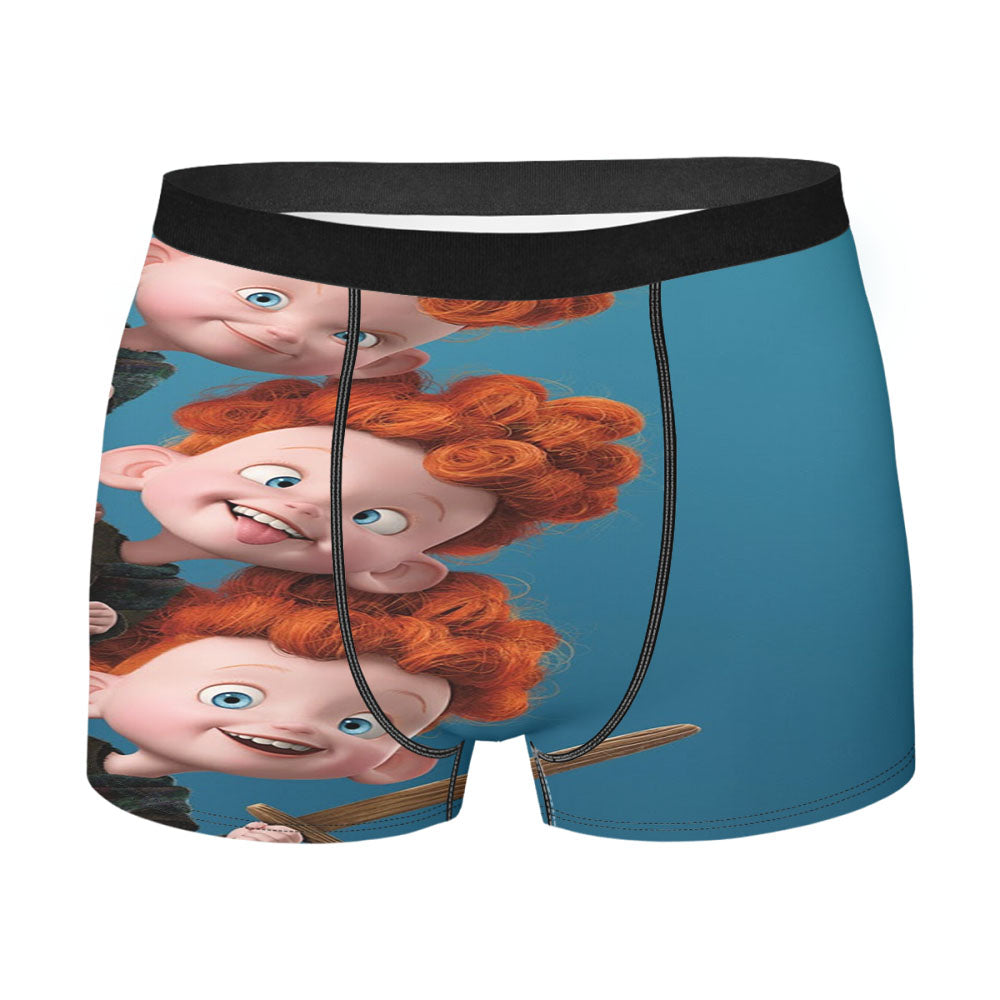Brave The Triplets Peekaboo Men'S Boxer Briefs