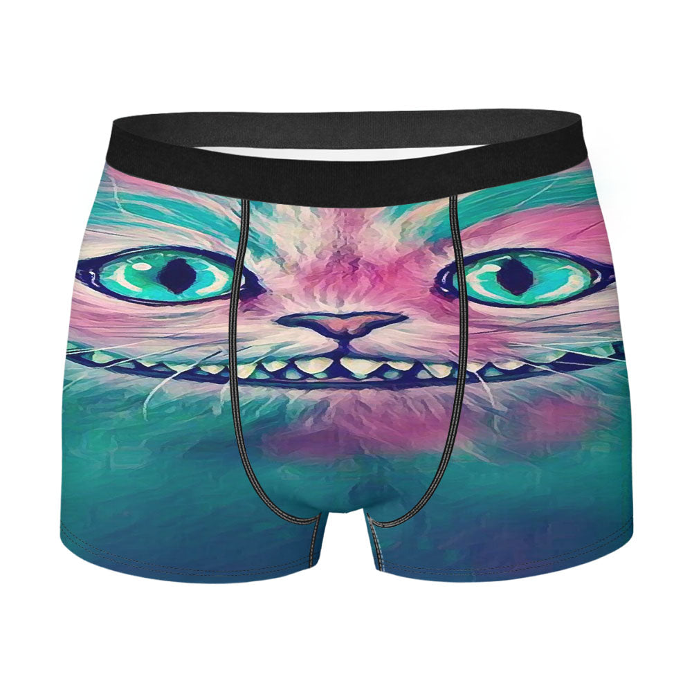 Cheshire Cat Galaxy Men'S Boxer Briefs