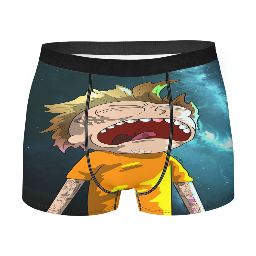 Crying Morty Digital Art Men'S Boxer Briefs