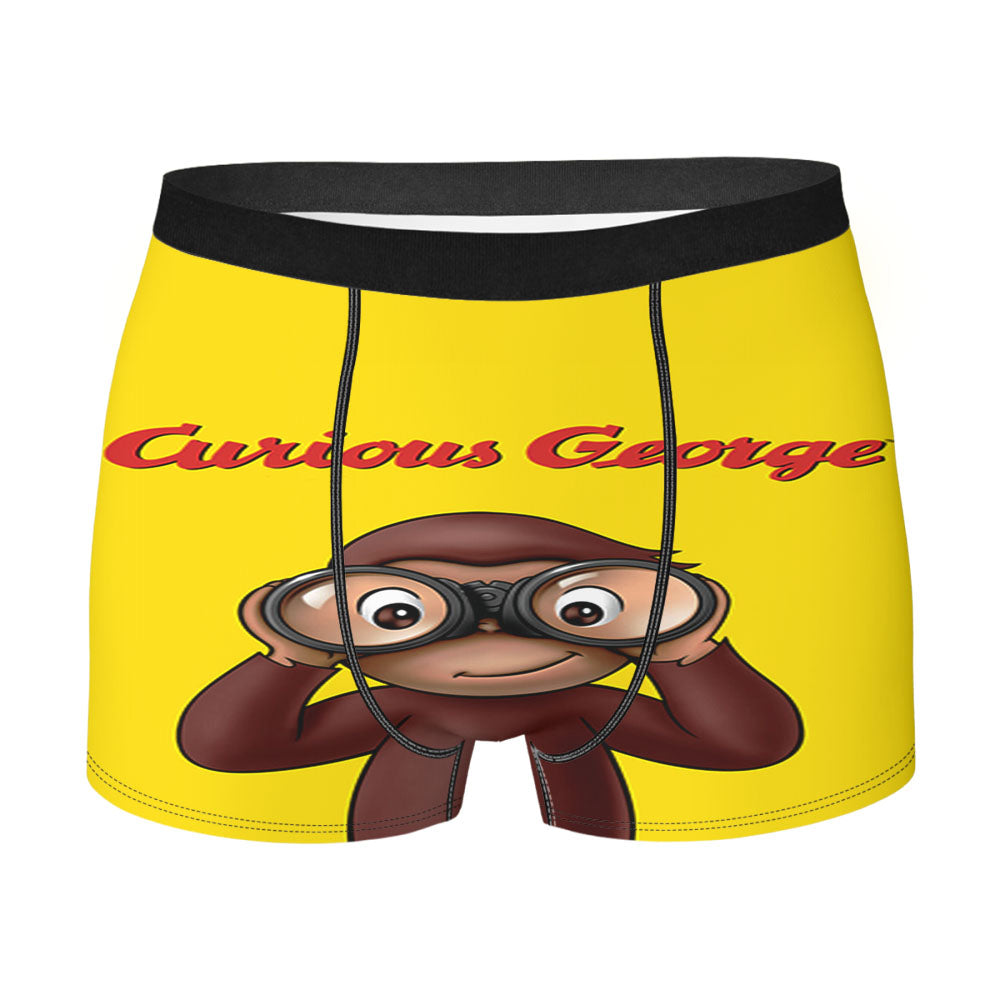 Curious George Cartoon Men'S Boxer Briefs