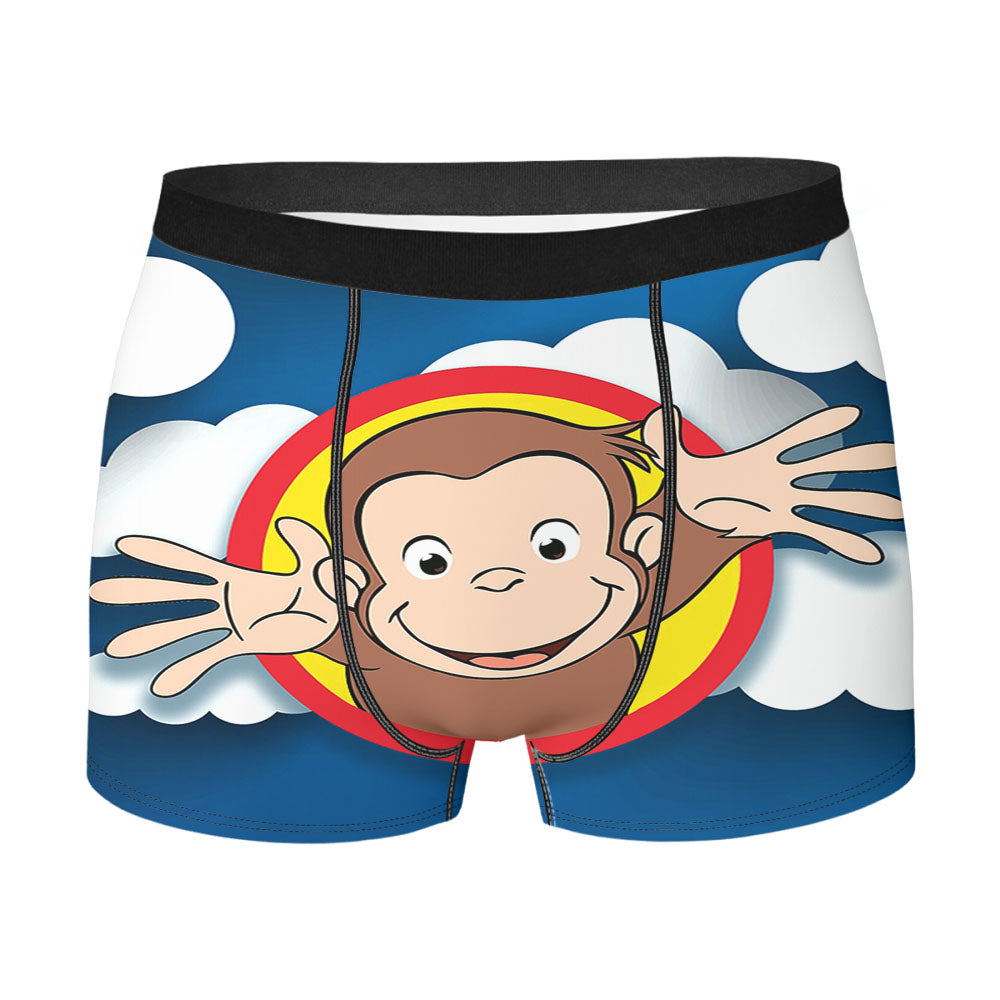 Curious George In The Clouds Men'S Boxer Briefs