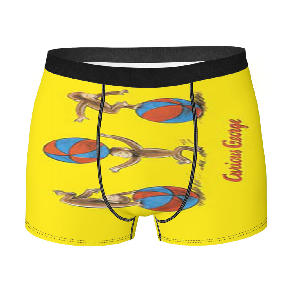 Curious George On Ball Men'S Boxer Briefs