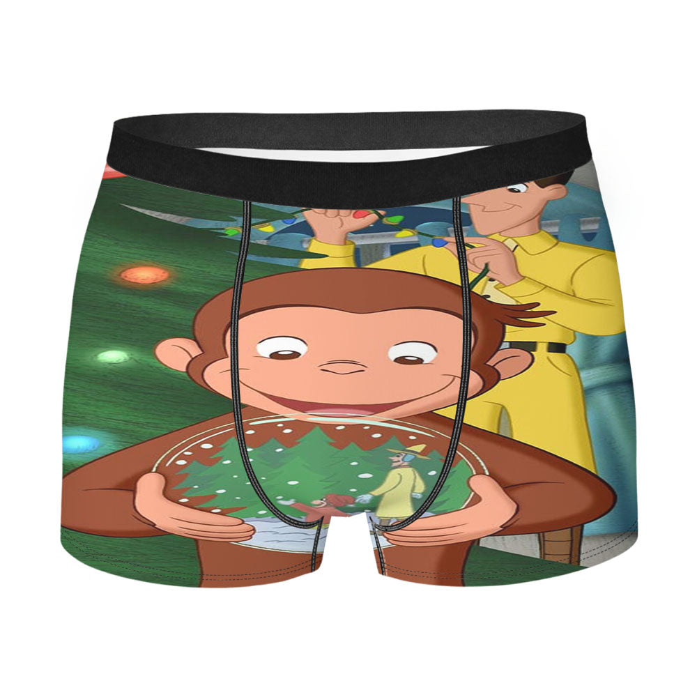 Curious George Xmas Men'S Boxer Briefs
