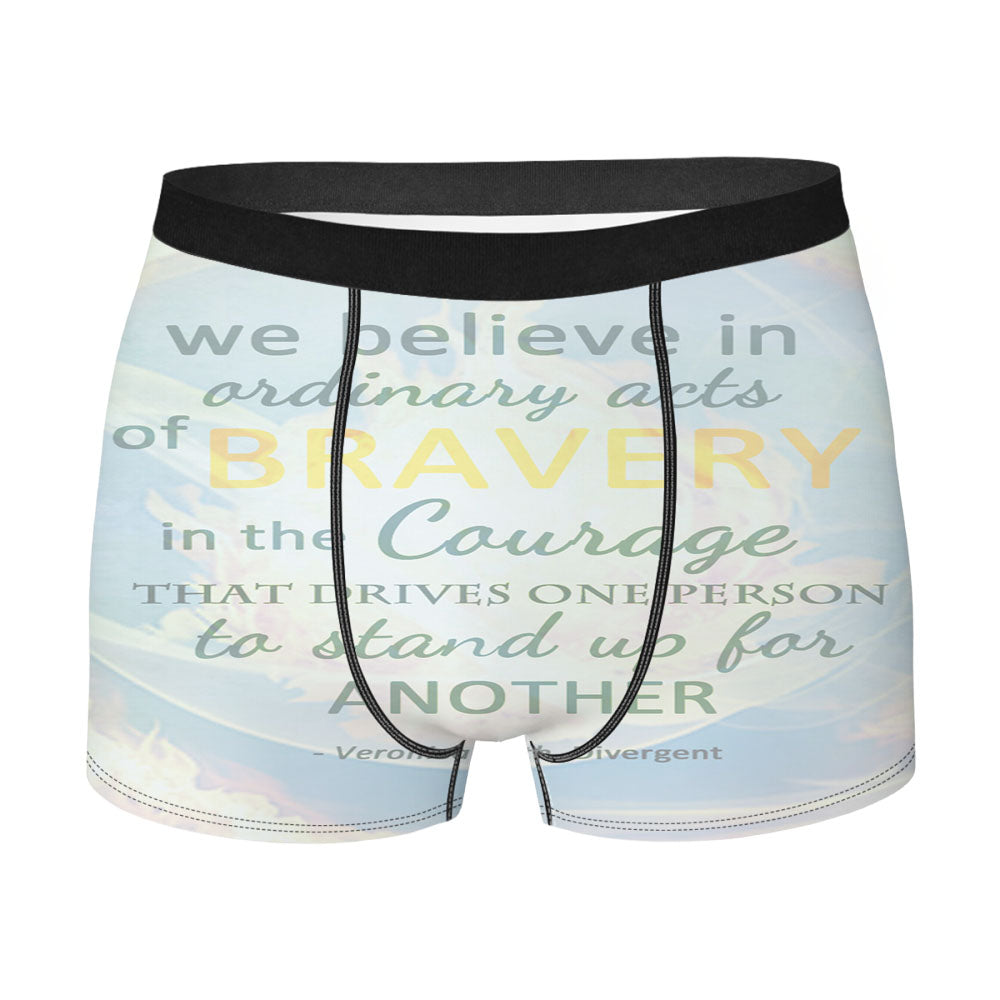 Divergent Dauntless The Brave Quotes Men'S Boxer Briefs