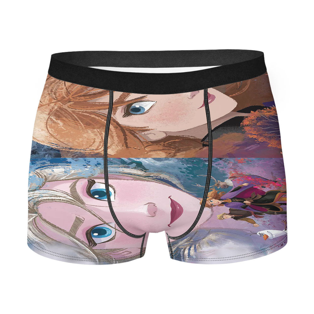 Frozen Poster Art Elsa Anna Olaf Men'S Boxer Briefs