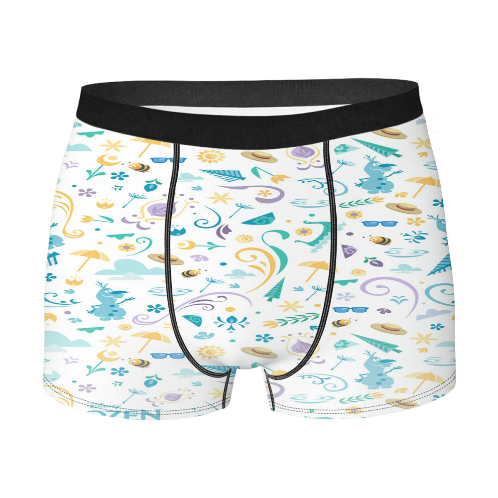 Frozen Pattern Wallpaper Men'S Boxer Briefs