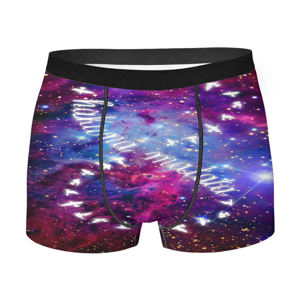Galaxy Nebula Infinity Hakuna Matata Men'S Boxer Briefs