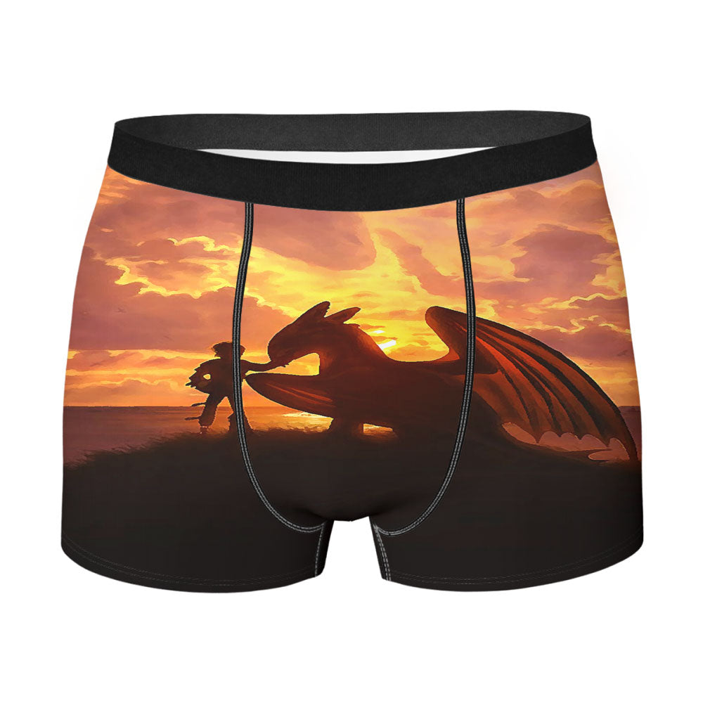 How To Train Your Dragon The Hidden World Sunset Men'S Boxer Briefs