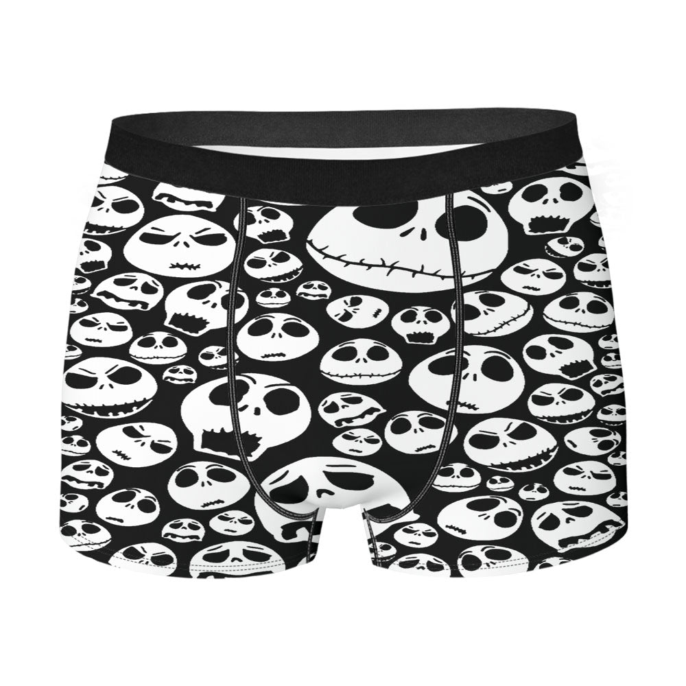 Jack Skellington Face Pattern Men'S Boxer Briefs