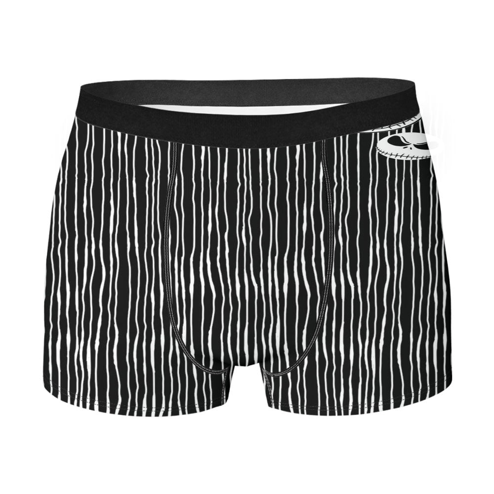 Jack Skellington Skull Stripe Men'S Boxer Briefs