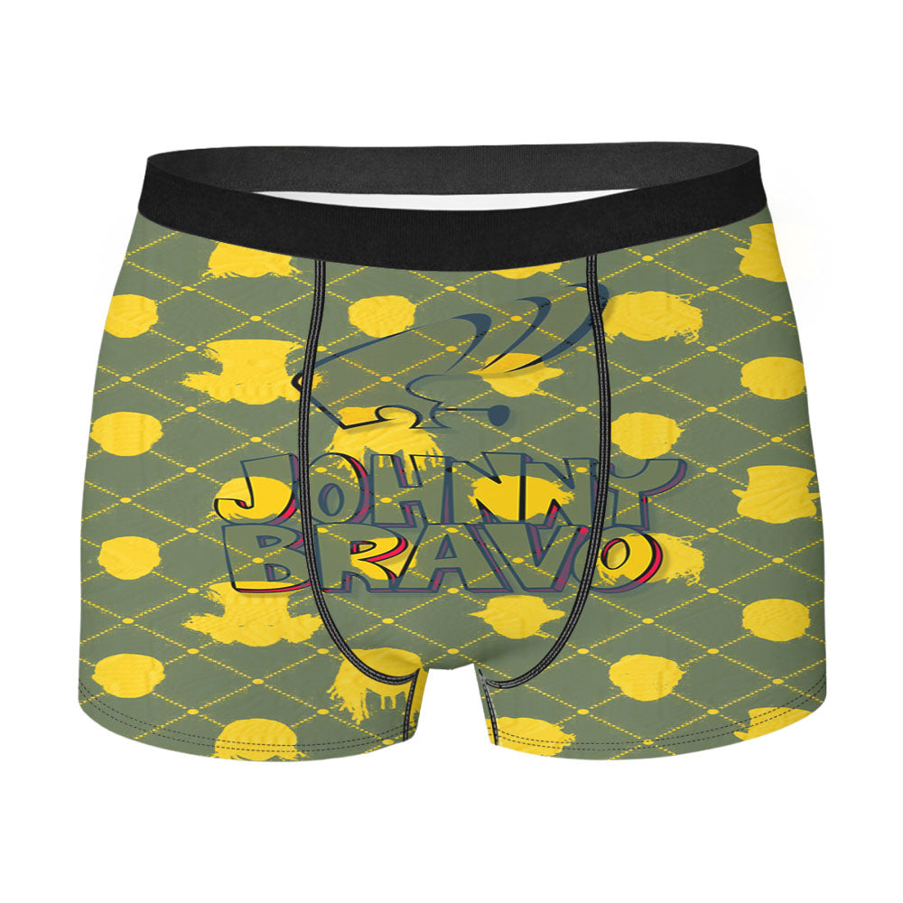 Johnny Bravo Cartoon Pattern Men'S Boxer Briefs