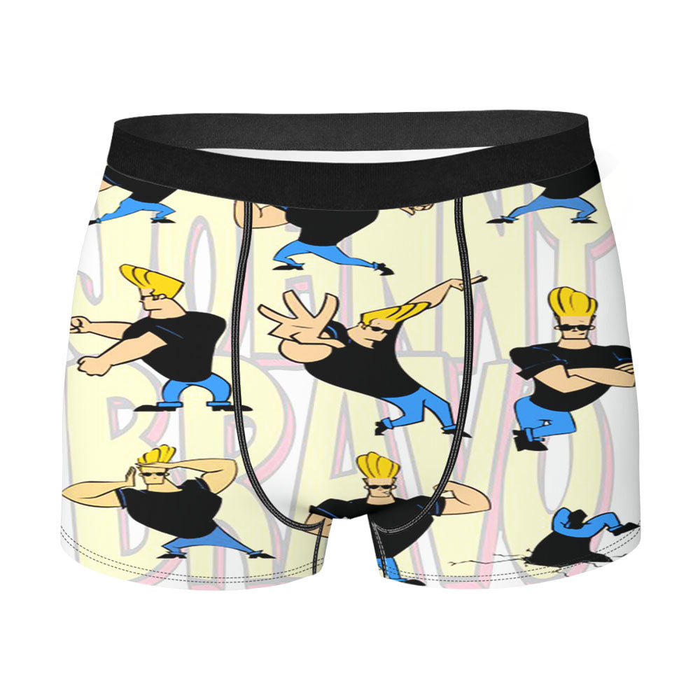 Johnny Bravo Pattern Wallpaper Men'S Boxer Briefs