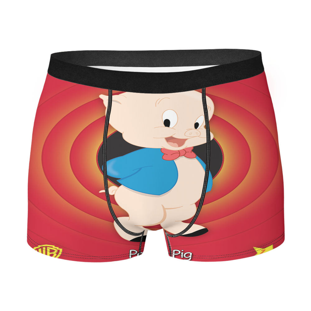 Looney Tunes Porky Pig Men'S Boxer Briefs