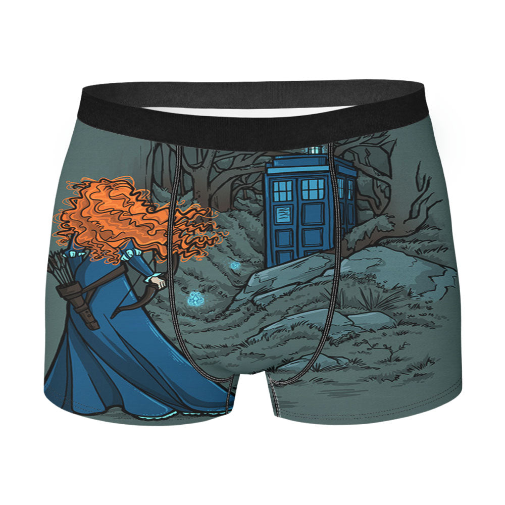 Merida Tardis Dr Who Men'S Boxer Briefs