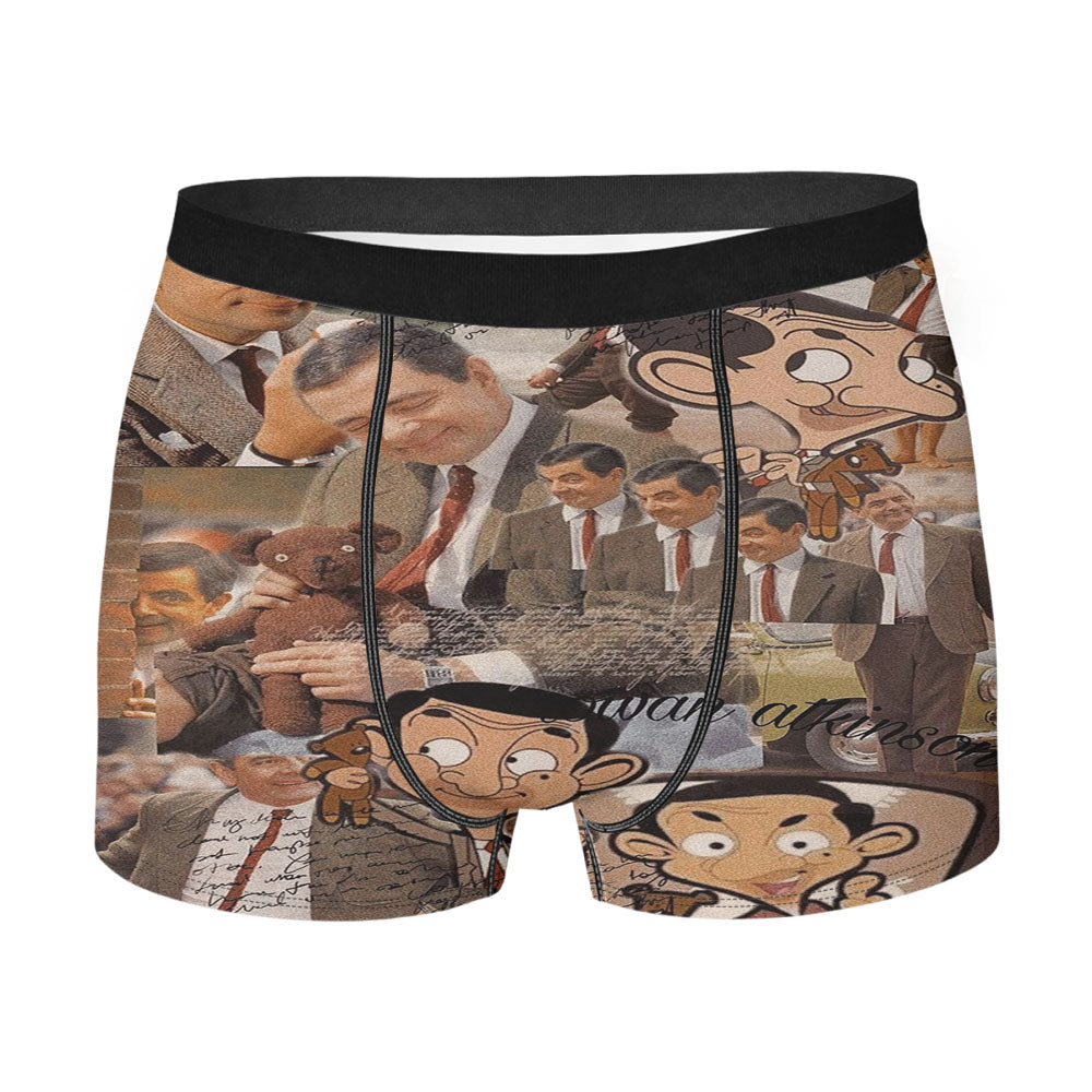 Mr Bean Cartoon Collage Photo Men'S Boxer Briefs