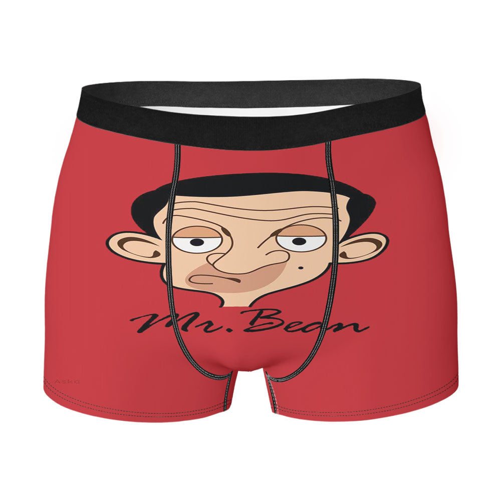 Mr Bean Silly Cartoon Face Men'S Boxer Briefs