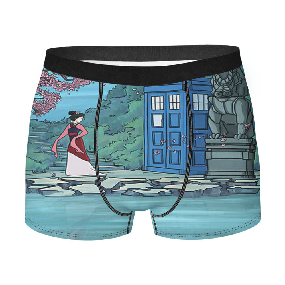 Mulan Tardis Dr Who Men'S Boxer Briefs