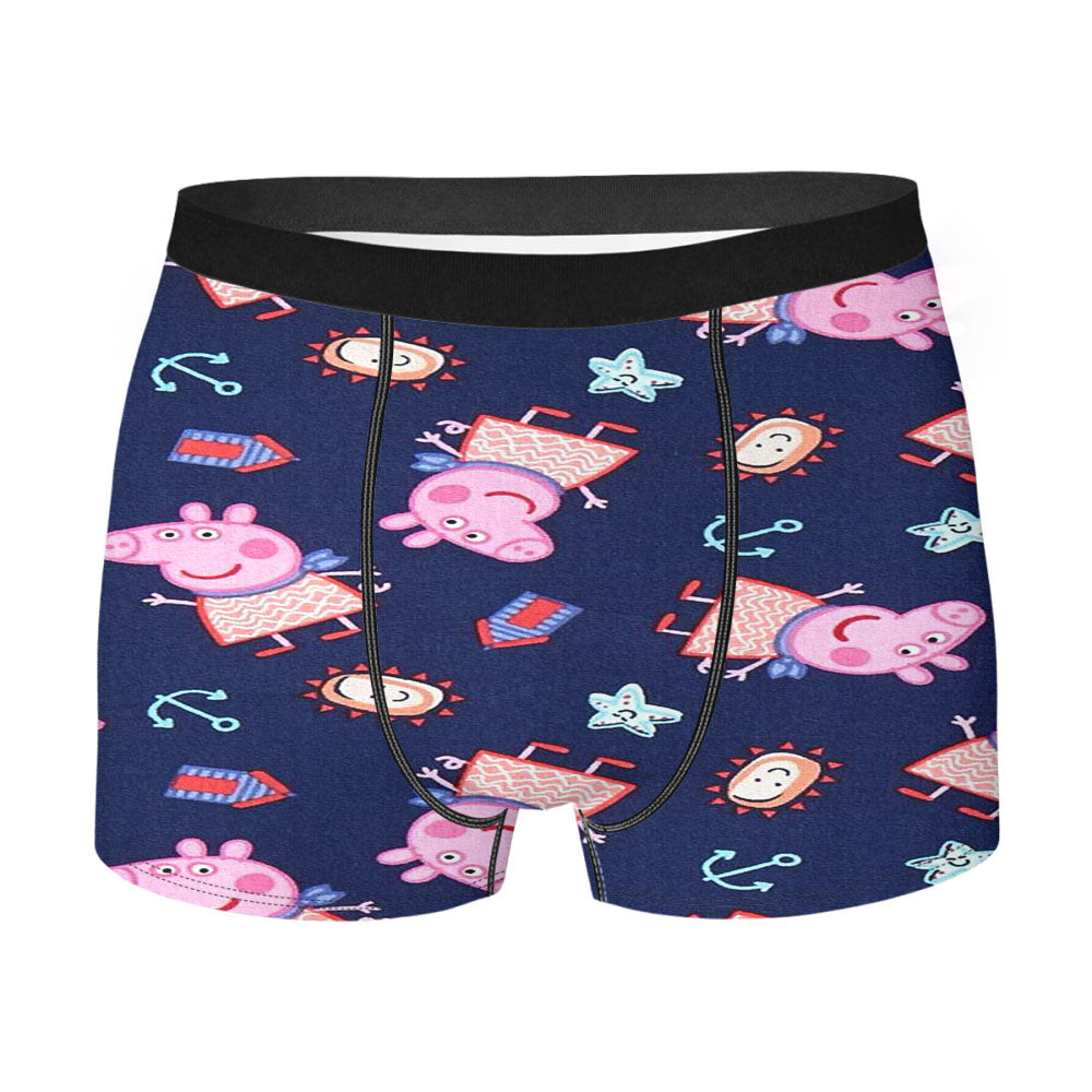 Peppa Pig Anchor Navy Doodle Men'S Boxer Briefs