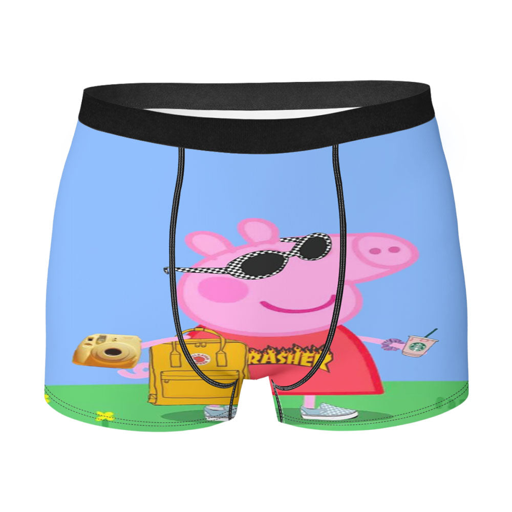 Peppa Pig Cool Hypebeast Vsco Girl Men'S Boxer Briefs