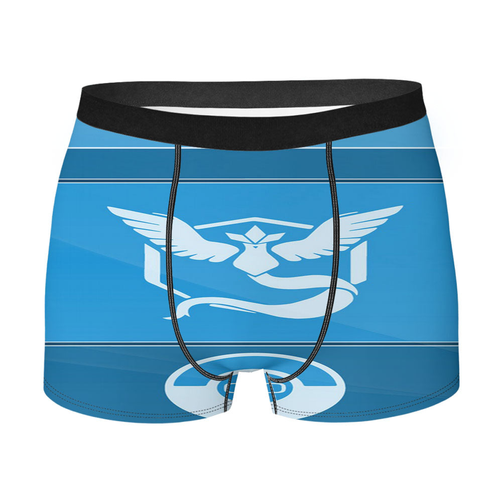 Pokedex Blue Team Mystic Men'S Boxer Briefs