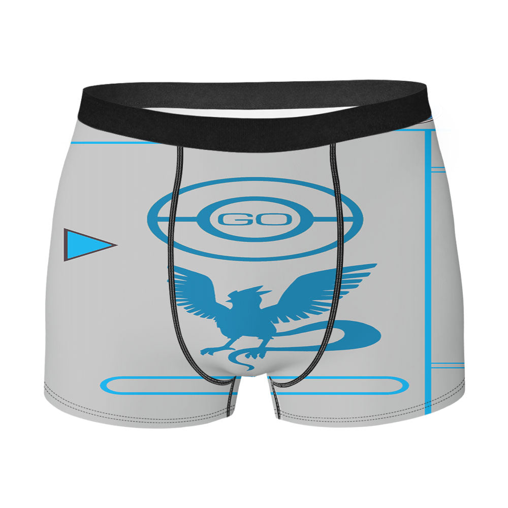 Pokedex Grey Team Mystic Men'S Boxer Briefs