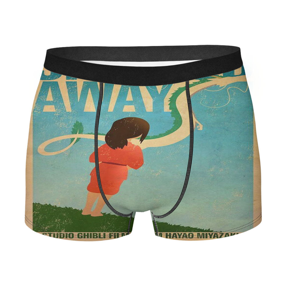 Spirited Away Retro Poster Men'S Boxer Briefs