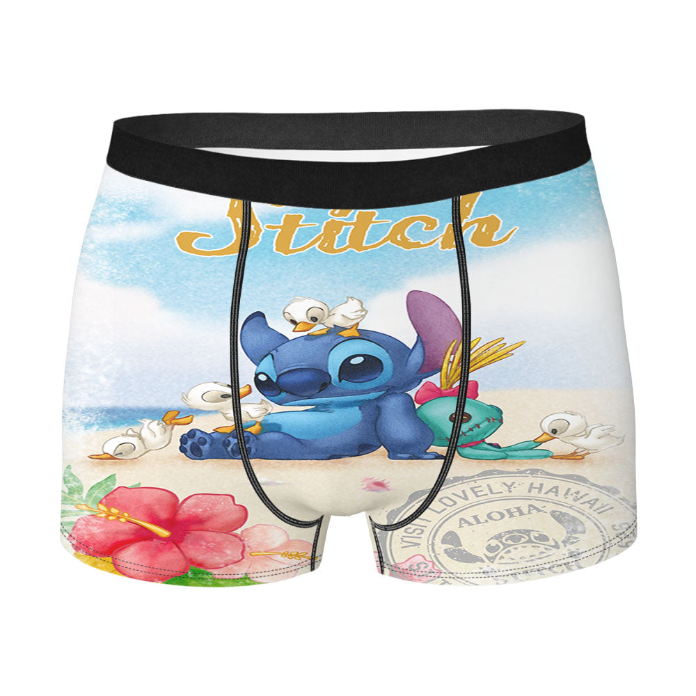 Stitch A Men'S Boxer Briefs