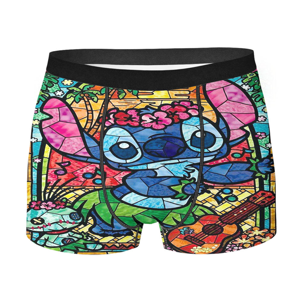 Stitch Glass Art Men'S Boxer Briefs