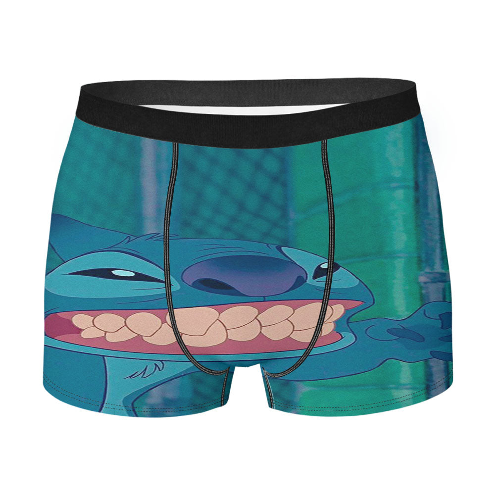 Stitch Show Your Strong Teeth Men'S Boxer Briefs