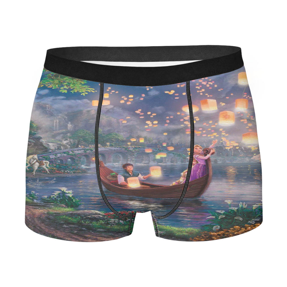 Tangled Cartoon Lantern Men'S Boxer Briefs