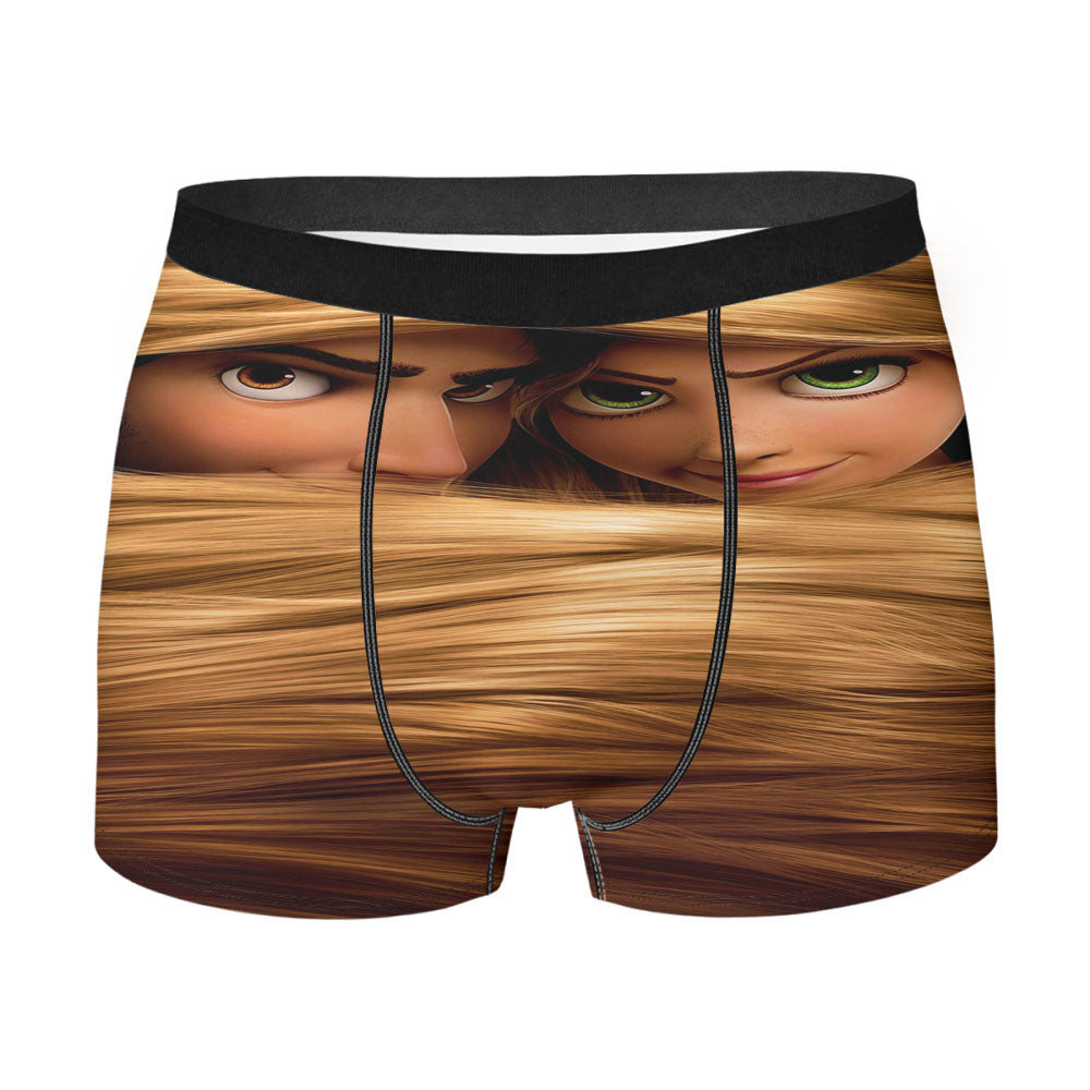 Tangled Flynn Rider And Rapunzel Men'S Boxer Briefs