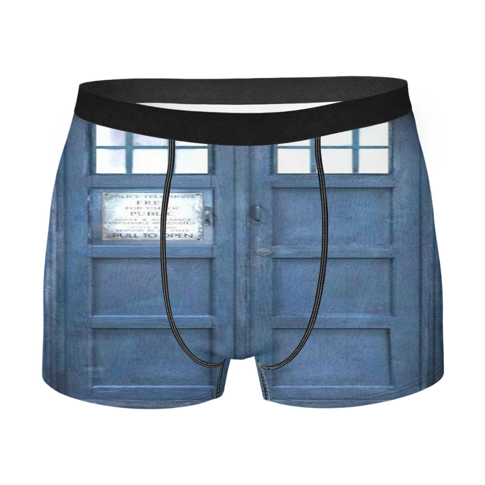 Tardis Blue Police Box Doctor Who Men'S Boxer Briefs