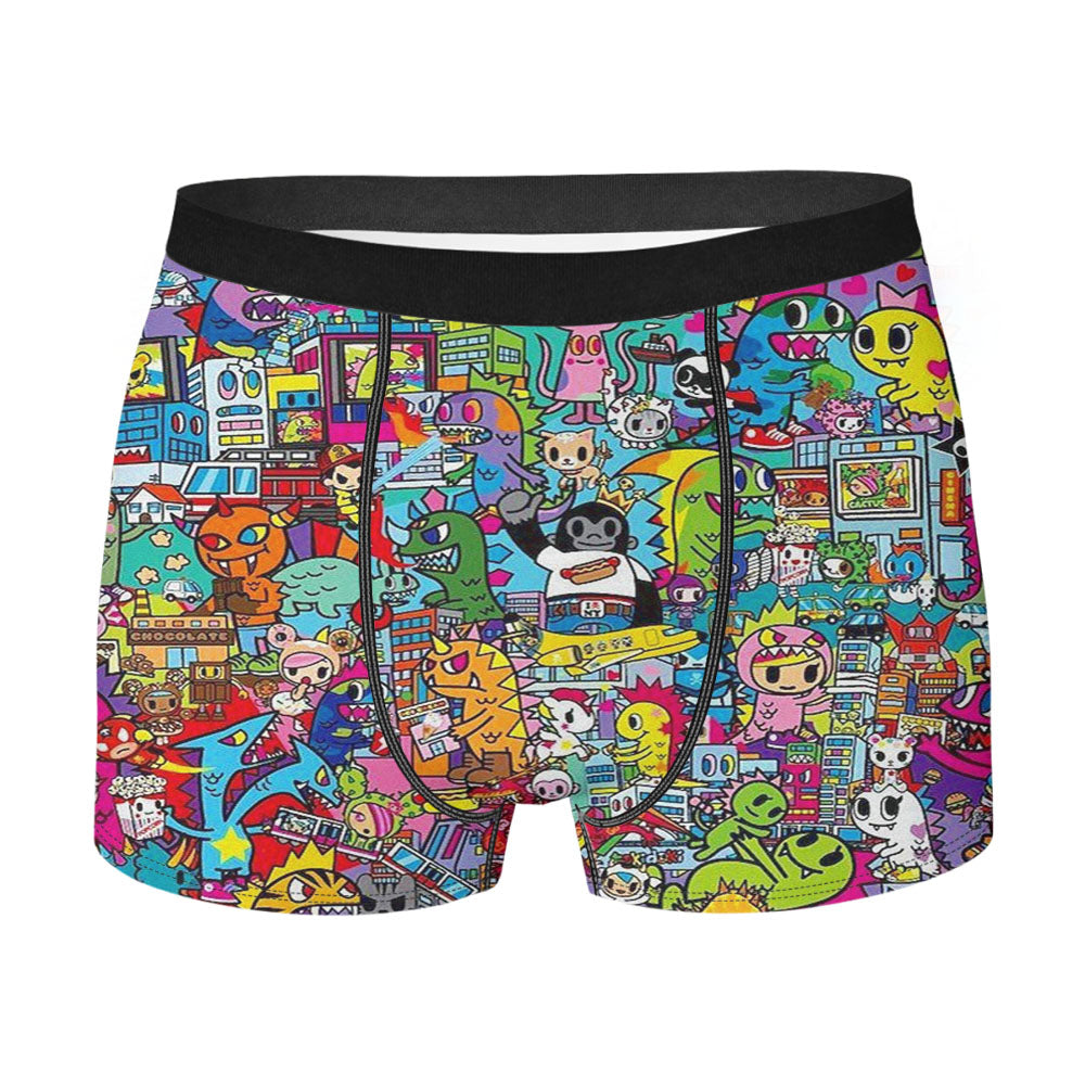 Tokidoki Kaiju Cityscape Men'S Boxer Briefs