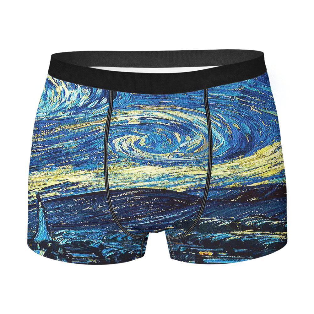 Vicent Van Gogh Starry Night Art Classic Men'S Boxer Briefs