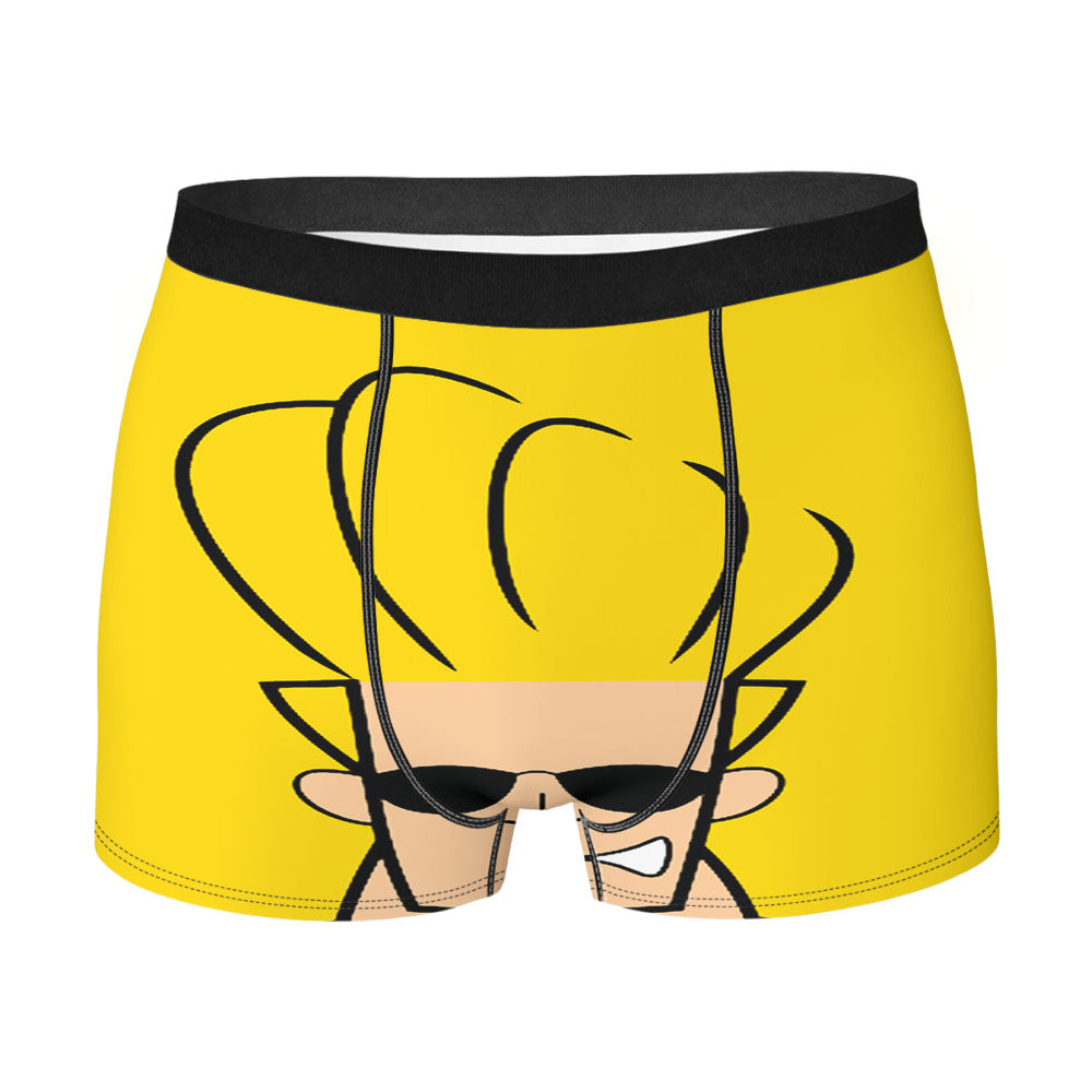 Yellow Johnny Bravo Wallpaper Men'S Boxer Briefs