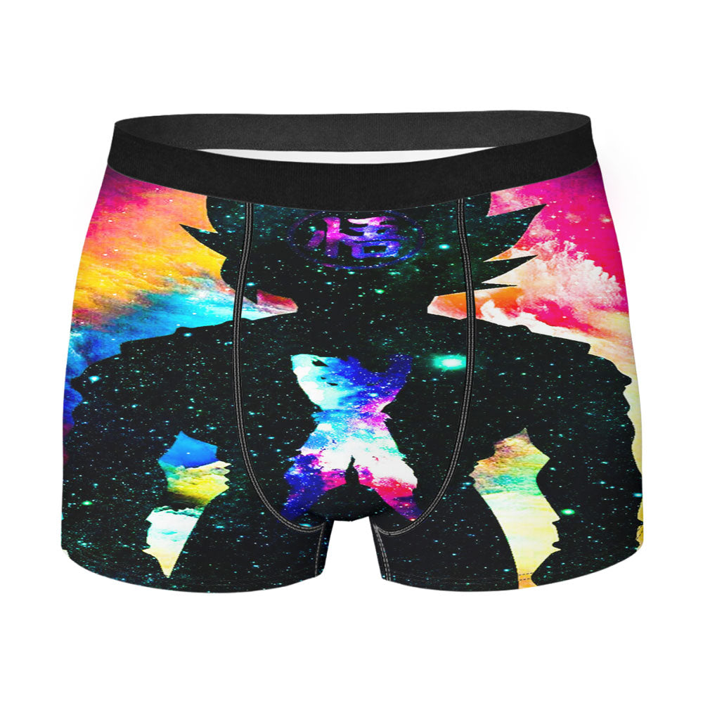 Aesthetic Dragon Ball Goku Galaxy Silhouette Men'S Boxer Briefs