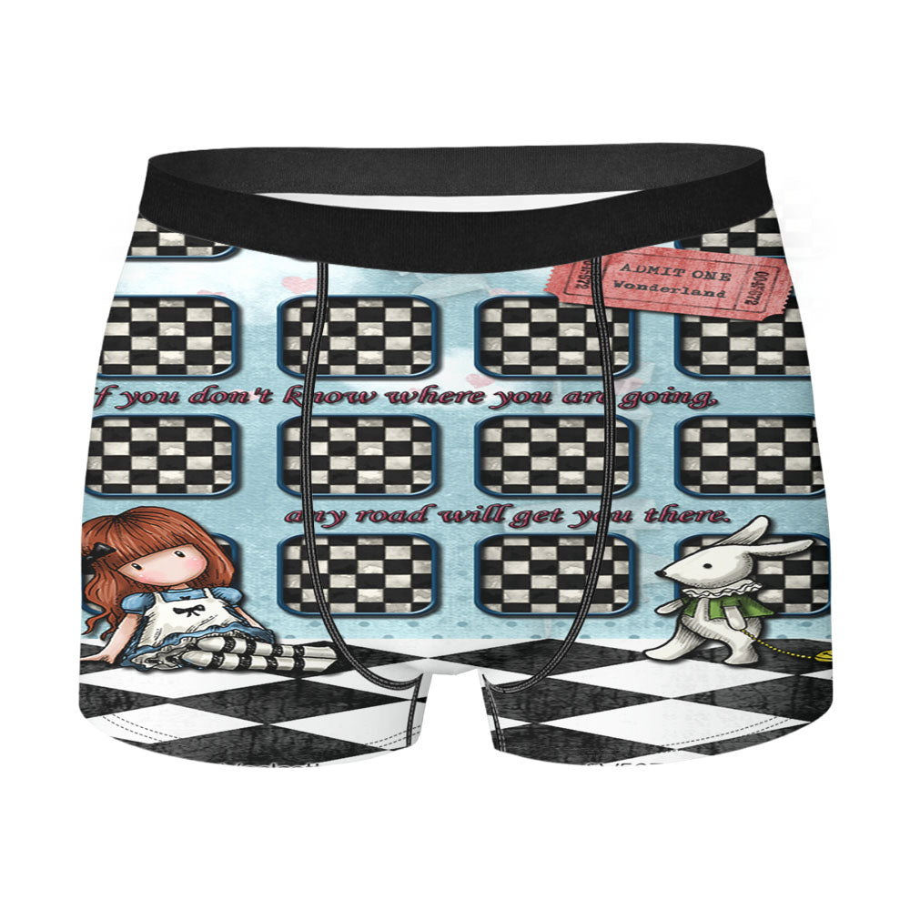 Alice And Wonderland Men'S Boxer Briefs
