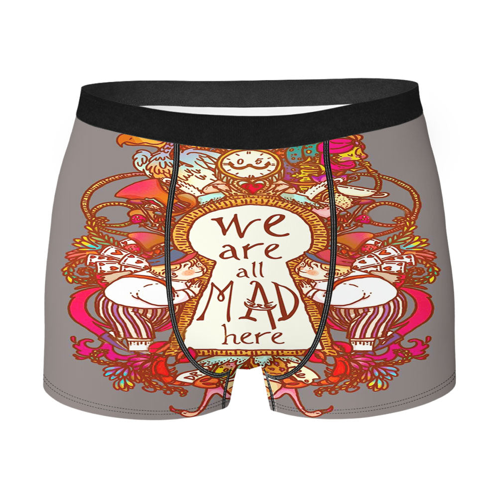Alice In Wonderland Art Paint Men'S Boxer Briefs